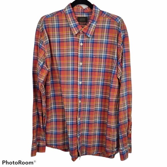 Jachs Other - Jachs New York Classic Fit Red Plaid Button Down Preppy Classic Work Fall